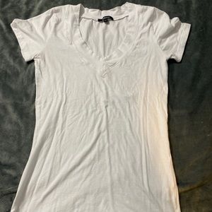 Juniors white baby tee